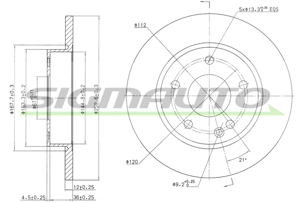 Brake Disc (DBB034S)