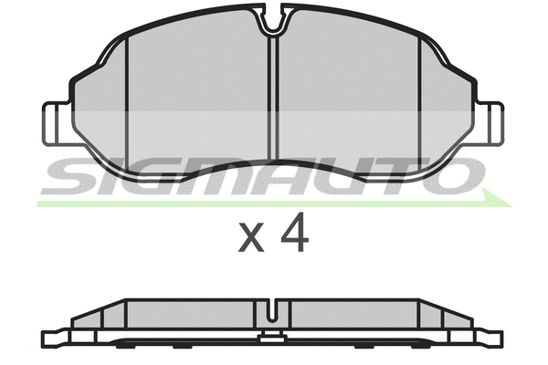 Brake Pad Set, disc brake (SPB651)