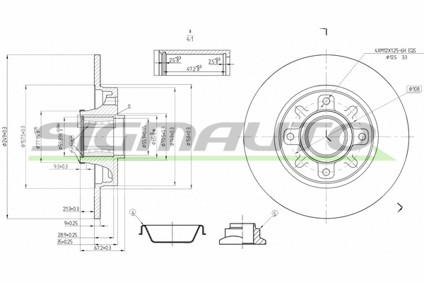 Brake Disc (DBB561S)