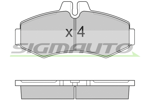 Brake Pad Set, disc brake (SPA821)