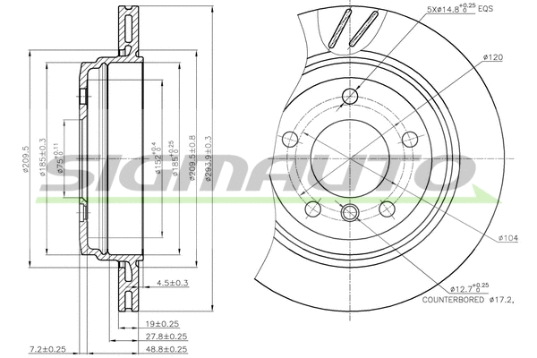 Brake Disc (DBB581V)