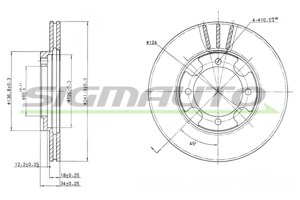 Brake Disc (DBA293V)