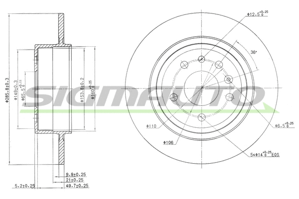 Brake Disc (DBB116S)