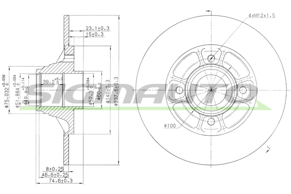 Brake Disc (DBB517S)