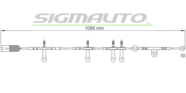 Warning Contact, brake pad wear (WI0607)