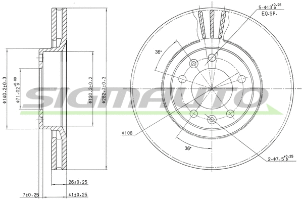 Brake Disc (DBA264V)