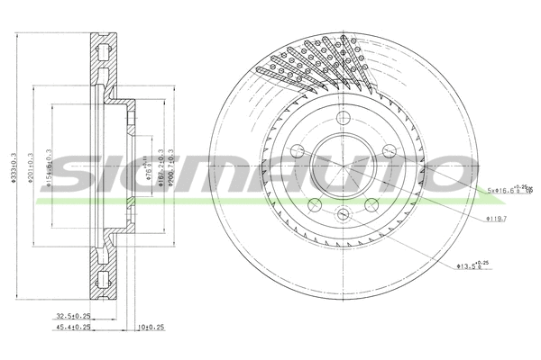 Brake Disc (DBB254V)