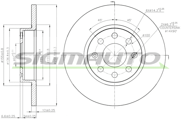 Brake Disc (DBB784S)
