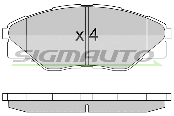Brake Pad Set, disc brake (SPB586)