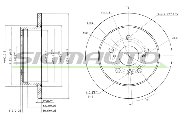 Brake Disc (DBB598S)