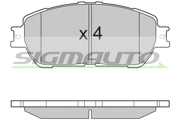 Brake Pad Set, disc brake (SPB209)