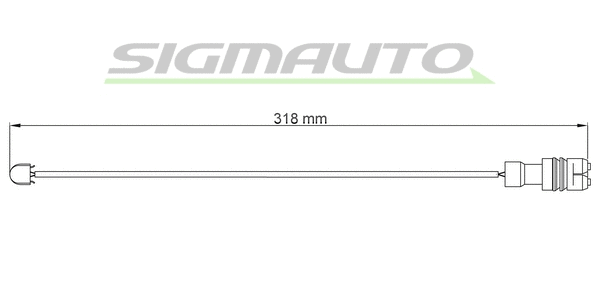 Warning Contact, brake pad wear (WI0541)