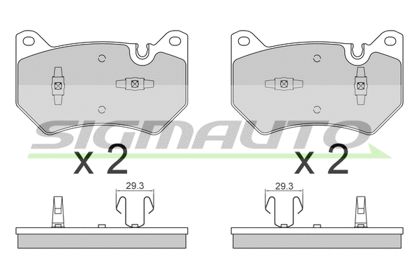 Brake Pad Set, disc brake (SPB869)
