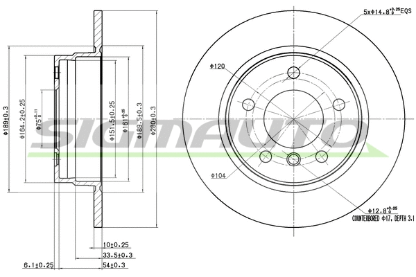 Brake Disc (DBA249S)