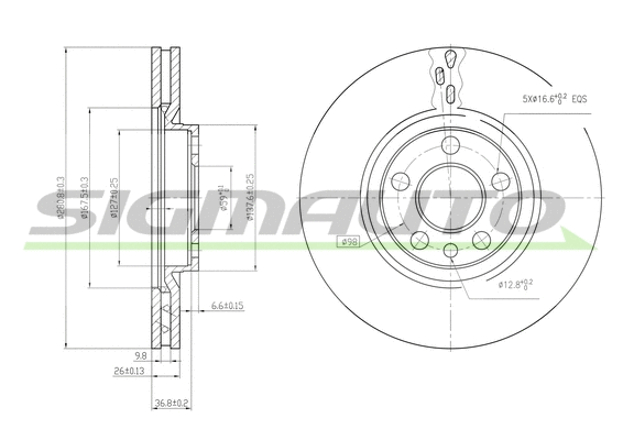 Brake Disc (DBA760V)