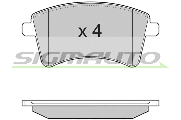 Brake Pad Set, disc brake (SPB367)