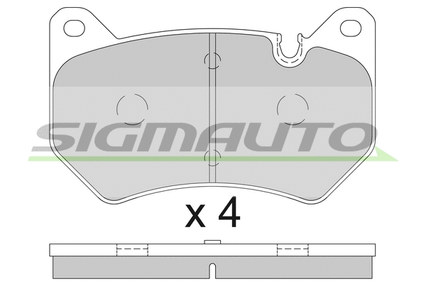 Brake Pad Set, disc brake (SPB852)