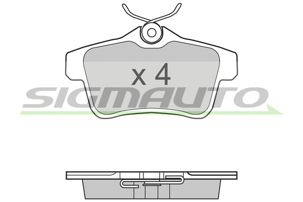 Brake Pad Set, disc brake (SPB387)
