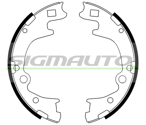 Brake Shoe Set, parking brake (SFA728)