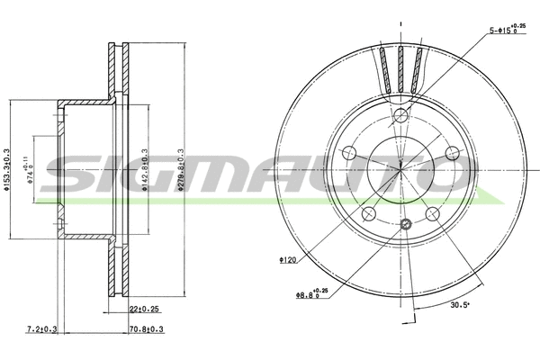 Brake Disc (DBA166V)