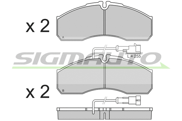 Brake Pad Set, disc brake (SPB360)