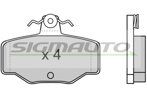 Brake Pad Set, disc brake (SPA471)