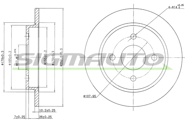 Brake Disc (DBA281S)