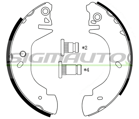 Brake Shoe Set (SFA230)