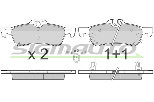 Brake Pad Set, disc brake (SPB320)