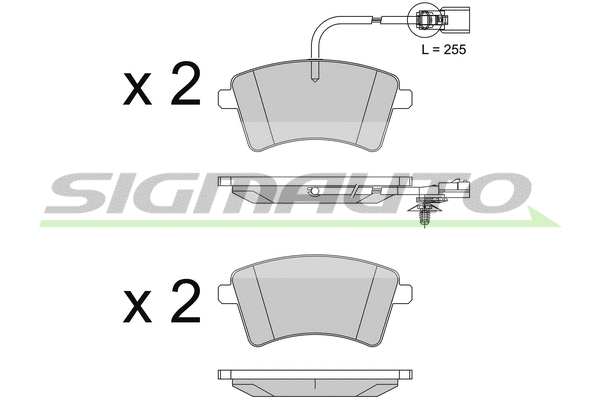 Brake Pad Set, disc brake (SPB562)