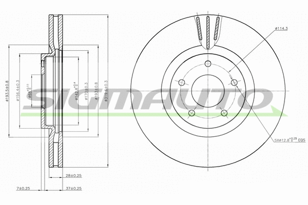 Brake Disc (DBB724V)