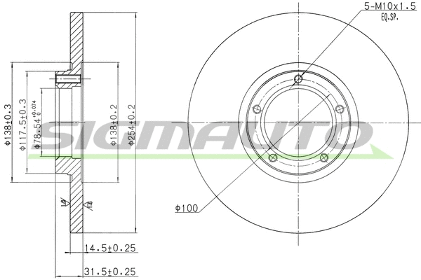 Brake Disc (DBA138S)
