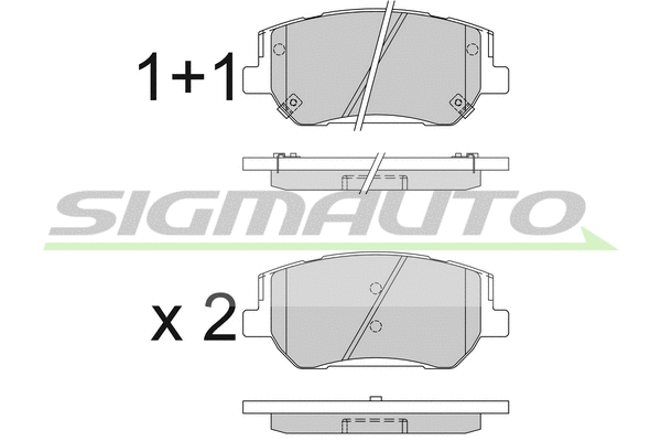 Brake Pad Set, disc brake (SPB830)
