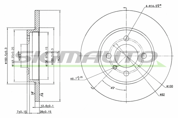 Brake Disc (DBA062S)