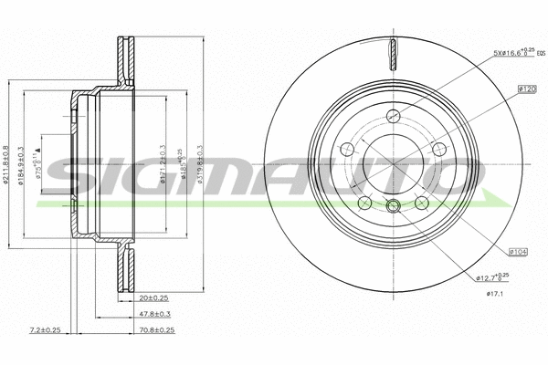 Brake Disc (DBB715V)