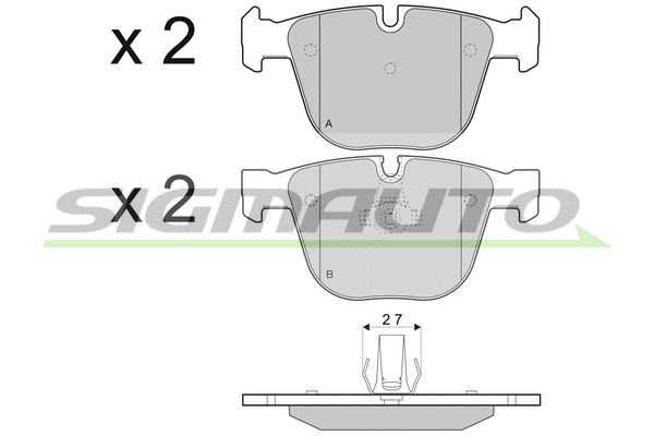 Brake Pad Set, disc brake (SPB410)