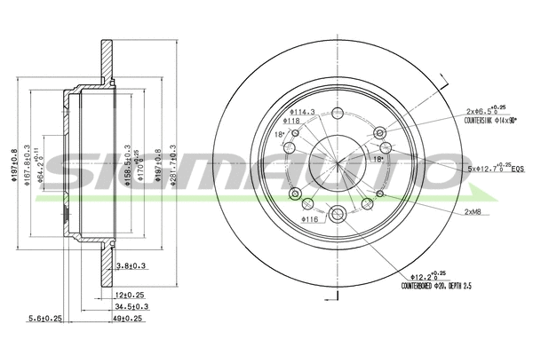 Brake Disc (DBB540S)