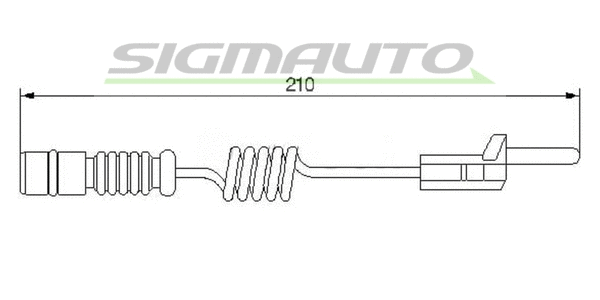 Warning Contact, brake pad wear (WI0565)