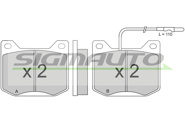Brake Pad Set, disc brake (SPA014)