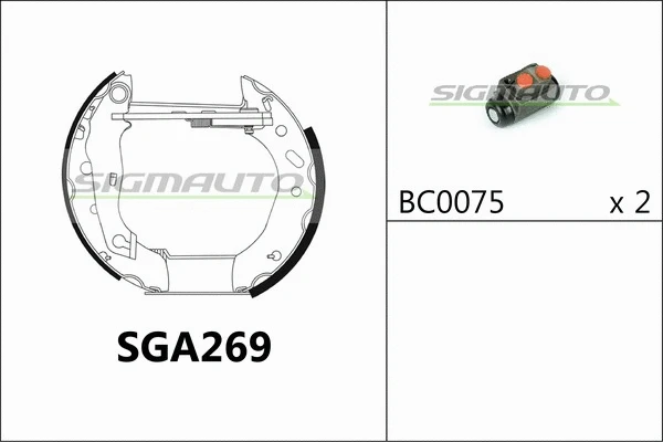 Brake Shoe Set (SGA269)