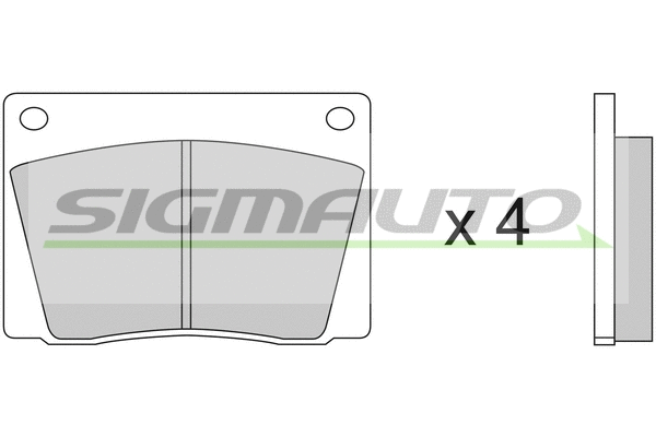 Brake Pad Set, disc brake (SPA052)