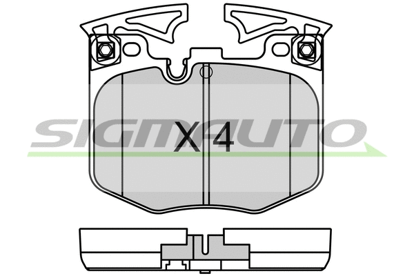 Brake Pad Set, disc brake (SPB759)