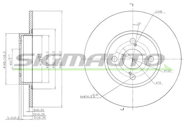 Brake Disc (DBB576S)