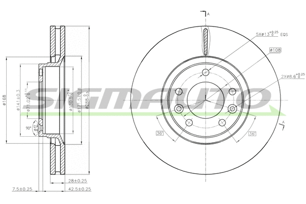 Brake Disc (DBB103V)