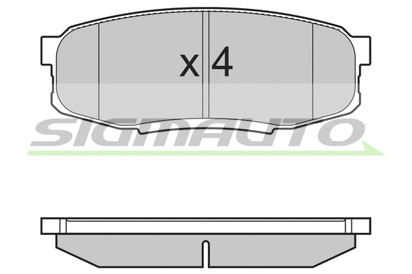 Brake Pad Set, disc brake (SPB382)