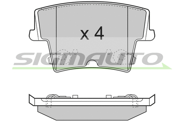 Brake Pad Set, disc brake (SPB278)