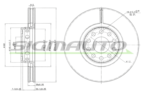 Brake Disc (DBA954V)