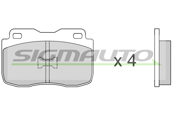 Brake Pad Set, disc brake (SPA156)