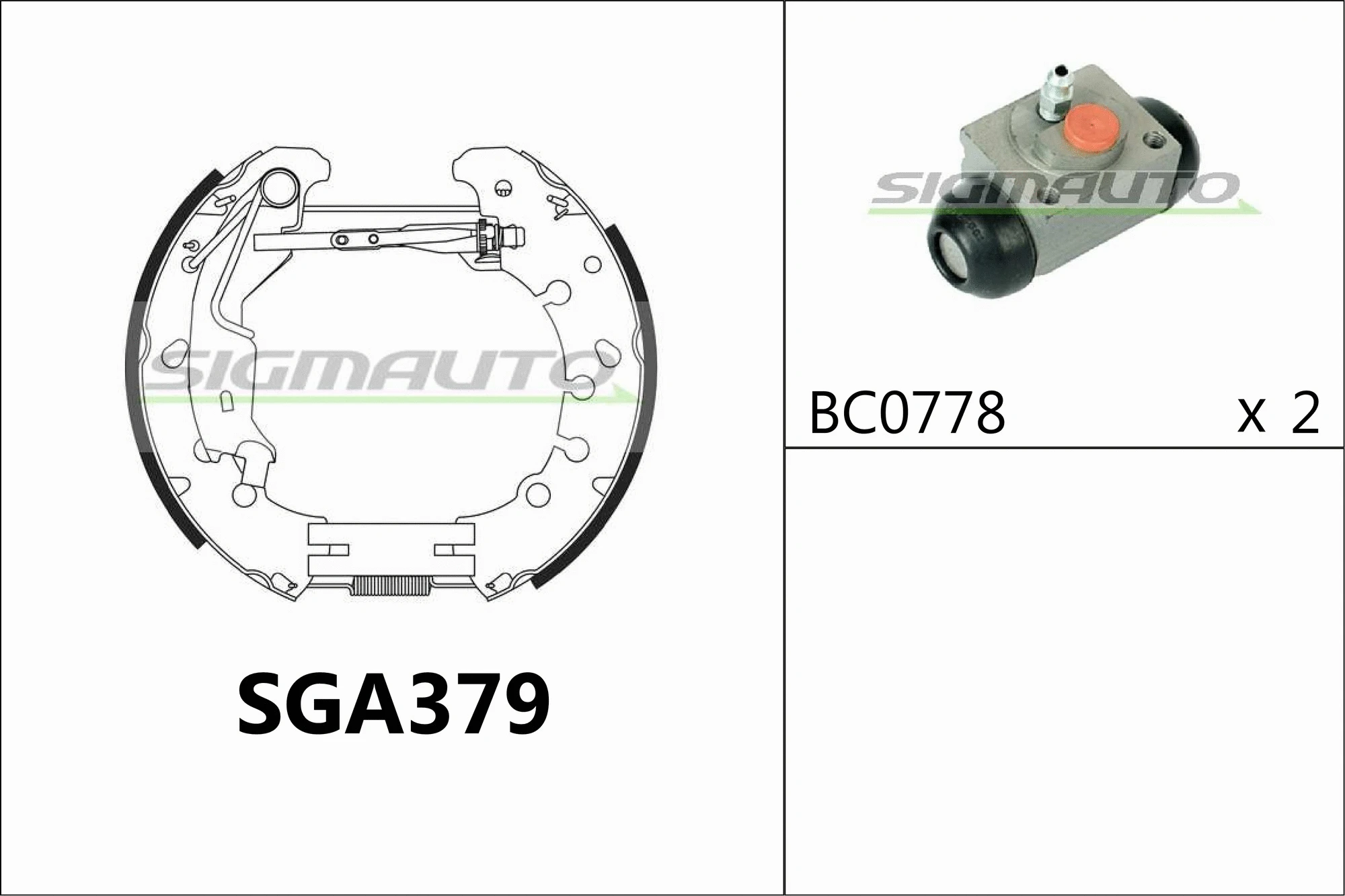 Brake Shoe Set (SGA379)