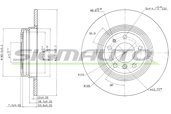 Brake Disc (DBA553S)
